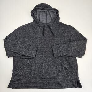 Champion Elite Hoodie Women's XXL Striped‎ Black Pullover Sweatshirt Stretch